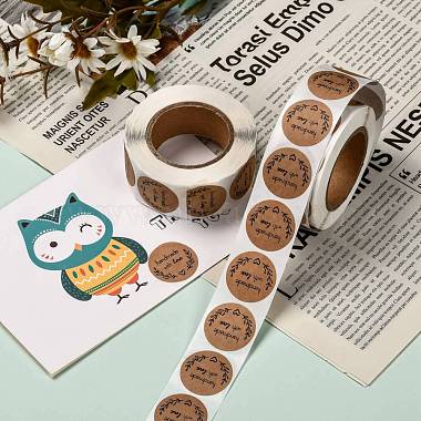 Self-Adhesive Kraft Paper Gift Tag Stickers(DIY-G013-A20)-5