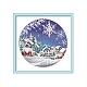 kits de bordado de patrones de casas y copos de nieve navideños diy(WINT-PW0001-020)-1