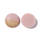 Two Tone Wood Grain Frosted Imitation Leather Style Resin Cabochons(RESI-G053-01B)-1