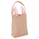 Подарочные пакеты из джута и ткани на пасхальную тему с кроличьими ушками(ABAG-WH0025-07A)-1