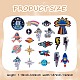 20Pcs 20 Style Computerized Embroidery Cloth Iron on/Sew on Patches(DIY-SZ0006-99)-2
