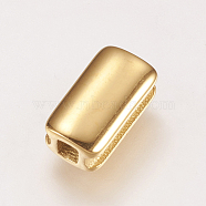 304 Stainless Steel Slide Charms, Rectangle, Golden, 10x5.5x4mm, Hole: 2mm(STAS-F144-024G-5.5x10)