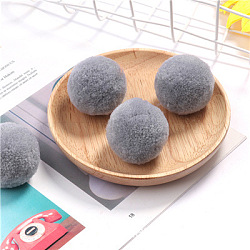 Polyester Fluffy Pom Pom Balls, for Bags Scarves Garment Accessories Ornaments, Slate Gray, 5cm(PW-WG67624-03)