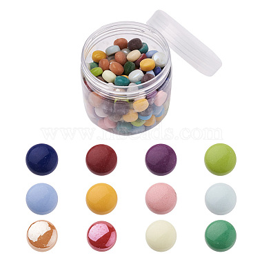 Mixed Color Glass Cabochons