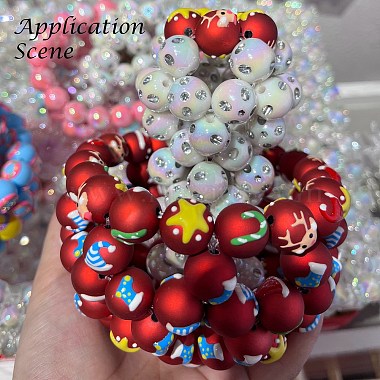 Christmas Theme Opaque Acrylic Beads(OACR-E025-03)-4