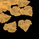 Осенняя тема оранжевые матовые прозрачные акриловые подвески в виде листьев(X-PAF002Y-13)-1