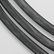 Plastic Net Thread Cord, Black, 4mm, 50Yards/Bundle(150 Feet/Bundle)(X-PNT-Q003-4mm-16)