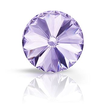 Preciosa&reg MAXIMA Crystal Round Stones, Czech Crystal, Bicone(436 11 177 Rivoli), Dura Foiling, 20310 Violet, SS29(6.15~6.35mm), 144pcs/gross