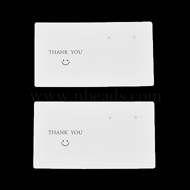 Smiling Face Paper Earrings Necklace Display Cards(FIND-T072-01B-02)-1