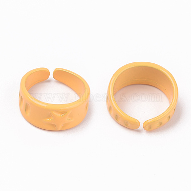Spray Painted Alloy Cuff Rings(RJEW-T011-30F-RS)-2