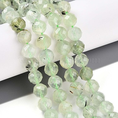 Natural Prehnite Beads Strands(G-S345-8mm-28)-2