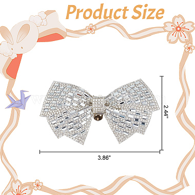 Bowknot Rhinestone Shoe Decoration(DIY-WH0430-522B)-2