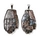 Natural Labradorite Carved Pendants(G-K369-01P-01)-1