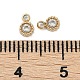 304 Stainless Steel Micro Pave Cubic Zirconia Pendants(STAS-I325-024G)-3