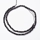 Spinelle naturel noir brins de perles(G-P213-13-6mm)-2