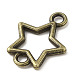 Tibetan Style Alloy Connector Charms(PALLOY-M217-25AB)-2