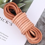 Flat Cowhide Leather Cord, for Jewelry Making, Peru, 8x3mm, about 98.43 Yards(90m)/Bundle(WL-WH0003-18B-03)
