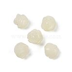 Natural New Jade Beads, Rose, 7.5~8x7.5~8x7~9mm, Hole: 0.8~1mm(G-O156-A-29)