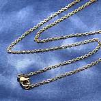 304 Stainless Steel Cable Chain Necklaces, with Lobster Claw Clasps, Golden, 17.7 inch(45cm), 1.5mm(STAS-O053-07G)