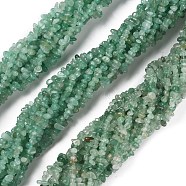 Natural Green Aventurine Beads Strands, Chip, 1.5~4.5x3~13x2.5~8mm, Hole: 0.6mm, 30.94~31.97 inch(78.6~81.2cm)(G-G0003-B36)
