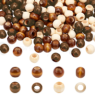 PandaHall Elite 150 Pcs 3 Colors Wooden Beads, DIY Accessories for Handmade Beads Strands Making, Large Hole Beads, Rondelle, Mixed Color, 50pcs/color(WOOD-PH0001-49)