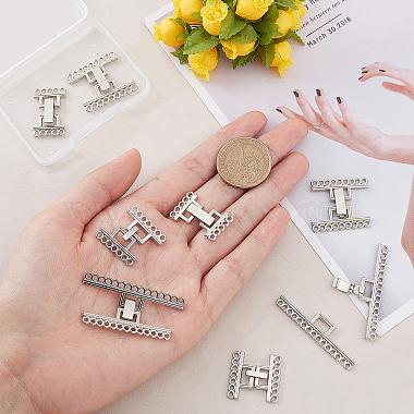 8 Sets 4 Styles Alloy and Brass Fold Over Clasps(FIND-FH0004-48)-3