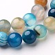 Natural Striped Agate/Banded Agate Beads Strands(G-D845-01-6mm)-4