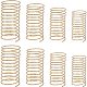 BENECREAT 8Pcs 4 Styles Stackable Brass Wide Band Cuff Ring(RJEW-BC0001-01)-1