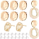 10Pcs Brass Stud Earring Findings(KK-BC0008-60)-1