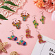 Kits de aretes con pintura de diamantes de vaquero boho diy(DIY-TA0006-21)-6