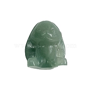 Resin Rabbit Display Decoration, with Natural Green Aventurine Chips inside Statues for Home Office Decorations, 30x20x30mm(PW-WG27993-02)