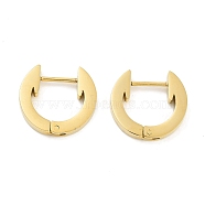 Ion Plating(IP) 304 Stainless Steel Arrow Huggie Hoop Earrings for Women, with 316 Stainless Steel Pins, Golden, 14.5x3x16mm(EJEW-C096-12G)