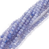 Natural Tanzanite Beads Strands, Round, Faceted, 2mm, Hole: 0.5mm, about 169pcs/strand, 15.35inch(39cm)(G-A026-A05-2mm)