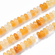 Natural Topaz Jade Beads Strands, Rondelle, 4~5x2mm, Hole: 0.8mm, about 160~165pcs/strand, 14.96~15.35 inch(38~39cm)(G-S366-107)
