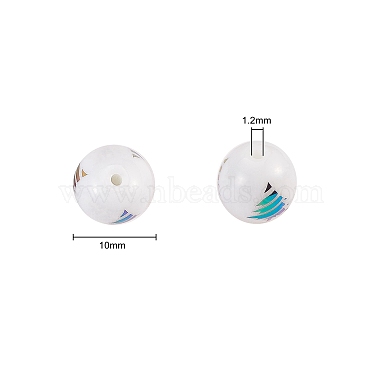 гальванические непрозрачные стеклянные бусины(EGLA-CJ0001-02)-2