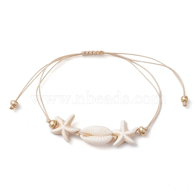 White Starfish Synthetic Turquoise Bracelets