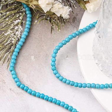 Synthetic Turquoise Beads Strands(X-TURQ-G106-4mm-02F)-5