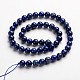 Round Natural Lapis Lazuli Gemstone Bead Strands(G-J333-05-8mm)-2