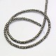 Natural Pyrite Beads Strands(G-L051-3x2mm-01)-3