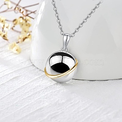 Stainless Steel Pendant Necklaces, Urn Ashes Necklaces, Stainless Steel Color, 21.65 inch(55cm)(PW-WG64110-01)