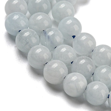 Natural Aquamarine Beads Strands(G-P342-10-4mm)-4