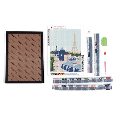 DIY 5D Paris City Canvas Diamond Painting Kits(DIY-C018-05)-3
