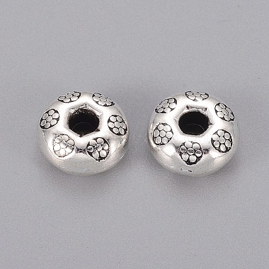 Antique Silver Rondelle Alloy Spacer Beads