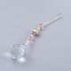 Faceted Crystal Glass Ball Chandelier Suncatchers Prisms(AJEW-G025-A01)-1