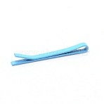 Alloy Hair Bobby Pins, Doll Decorations, for Doll Making Supplies, Cyan, 15x1x2mm(DIY-WH0304-038B-01)