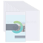 12Pcs Transparent Plastic Name Card Holders, Rectangle, Clear, 442x317x1.2mm, 12pcs(AJEW-FH0009-08B)