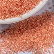 MIYUKI Round Rocailles Beads, Japanese Seed Beads, (RR539) Salmon Ceylon, 15/0, 1.5mm, Hole: 0.7mm, about 27777pcs/50g(SEED-X0056-RR0539)