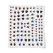 Water Transfer Eyes Stickers, for Large Clay Doll Model Face, Eye Pattern, 15x12.9x0.03cm(DIY-B039-03)