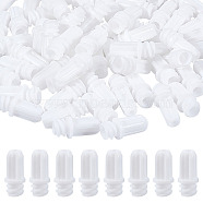 Plastic Luer Lock Syringe Tip Caps, Disposable Syringe Cap, for Liquid Sampling in the Laboratory, White, 1.9x0.9cm, 70pcs/box(AJEW-BC0003-72)