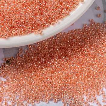 MIYUKI Round Rocailles Beads, Japanese Seed Beads, (RR539) Salmon Ceylon, 15/0, 1.5mm, Hole: 0.7mm, about 27777pcs/50g